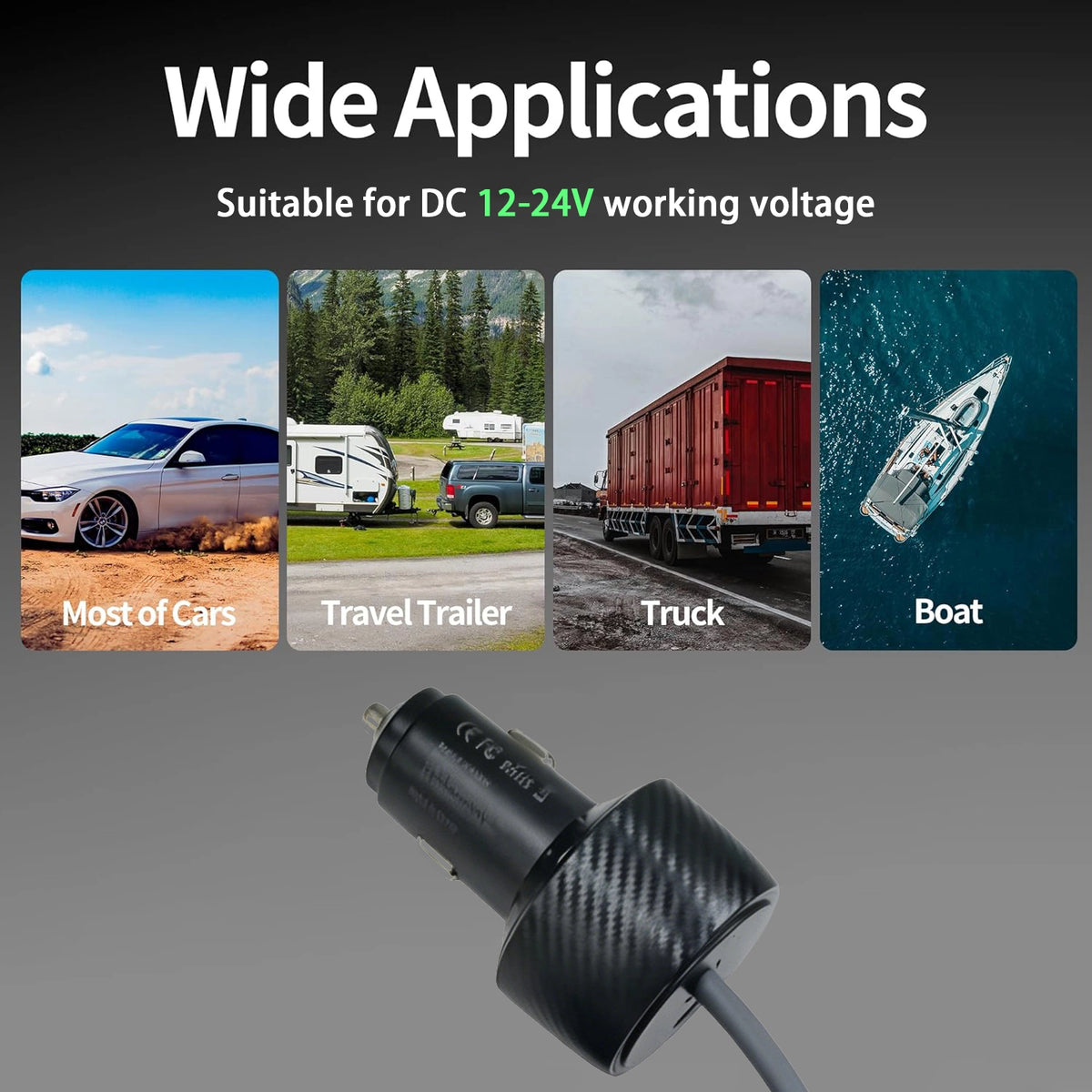 Starlink Mini Waterproof 12V/24V Car Adapter Cable