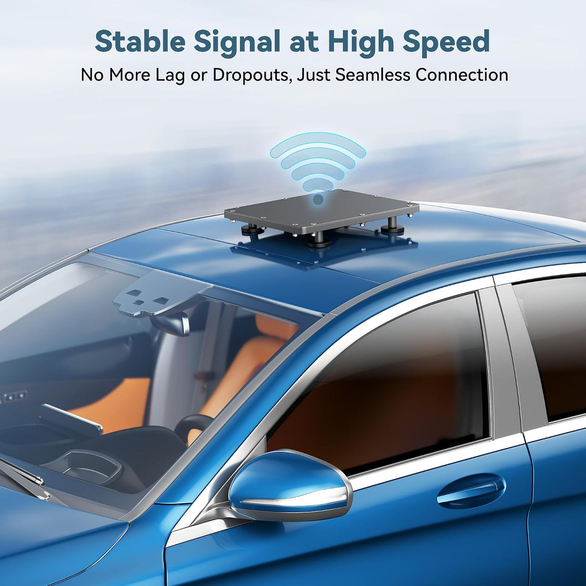Starlink Mini 4-Magnet Aluminum Roof Mount