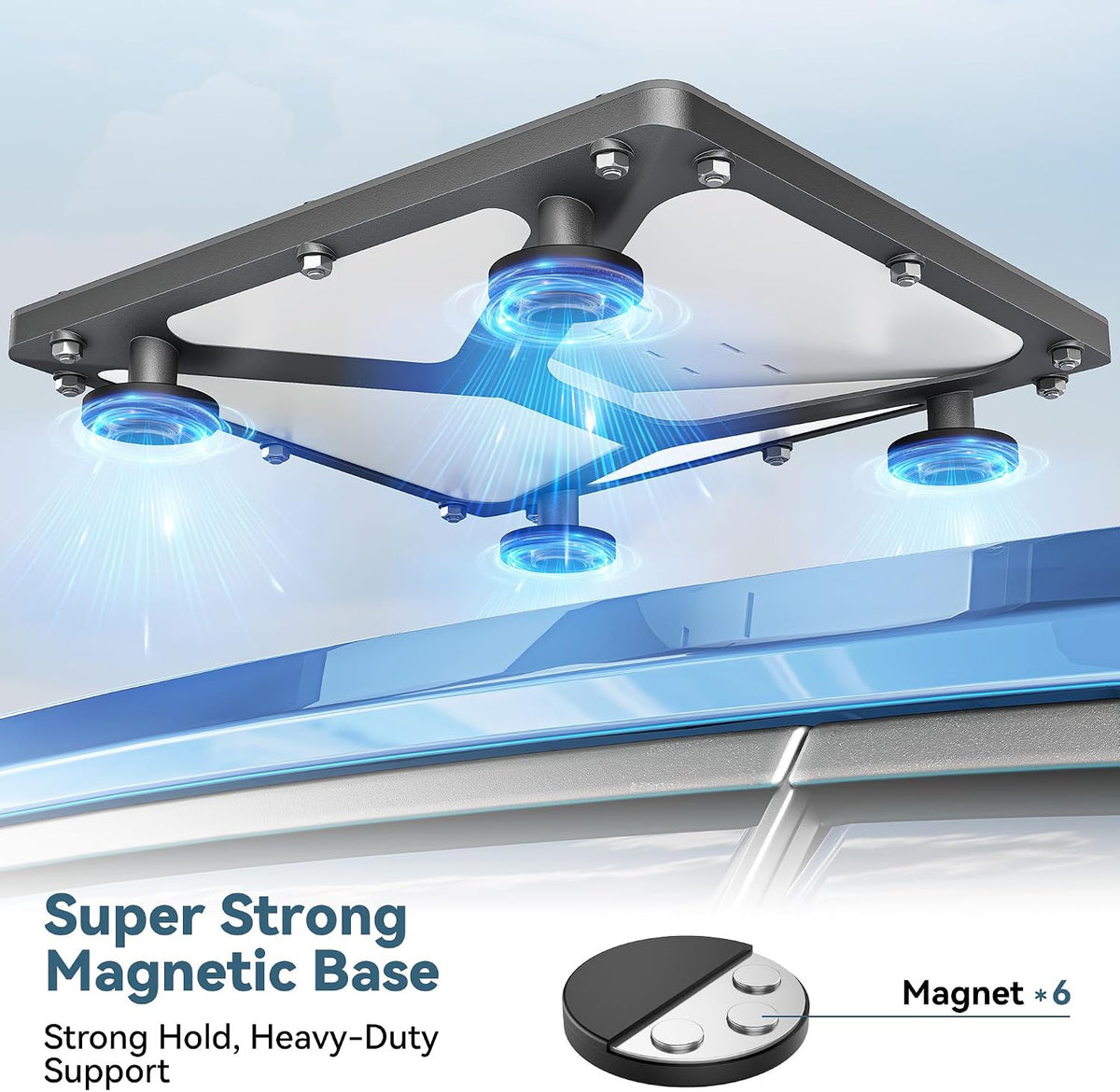 Starlink Mini 4-Magnet Aluminum Roof Mount