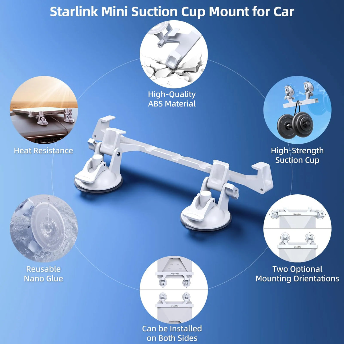 Starlink Mini Dashboard & Windshield Mount
