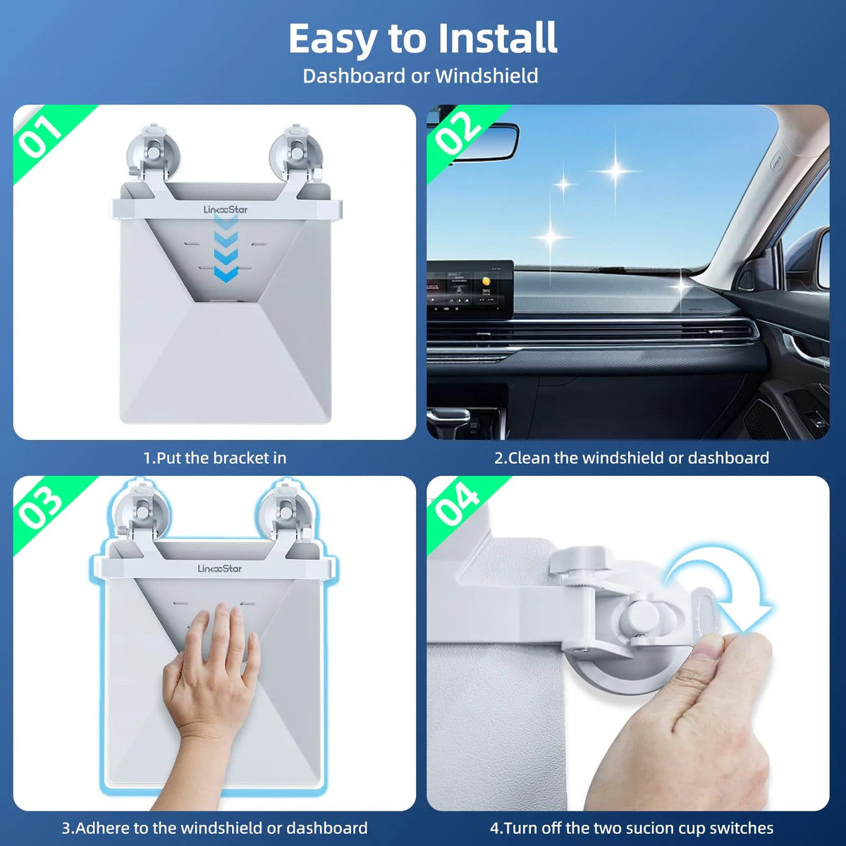 Starlink Mini Dashboard & Windshield Mount