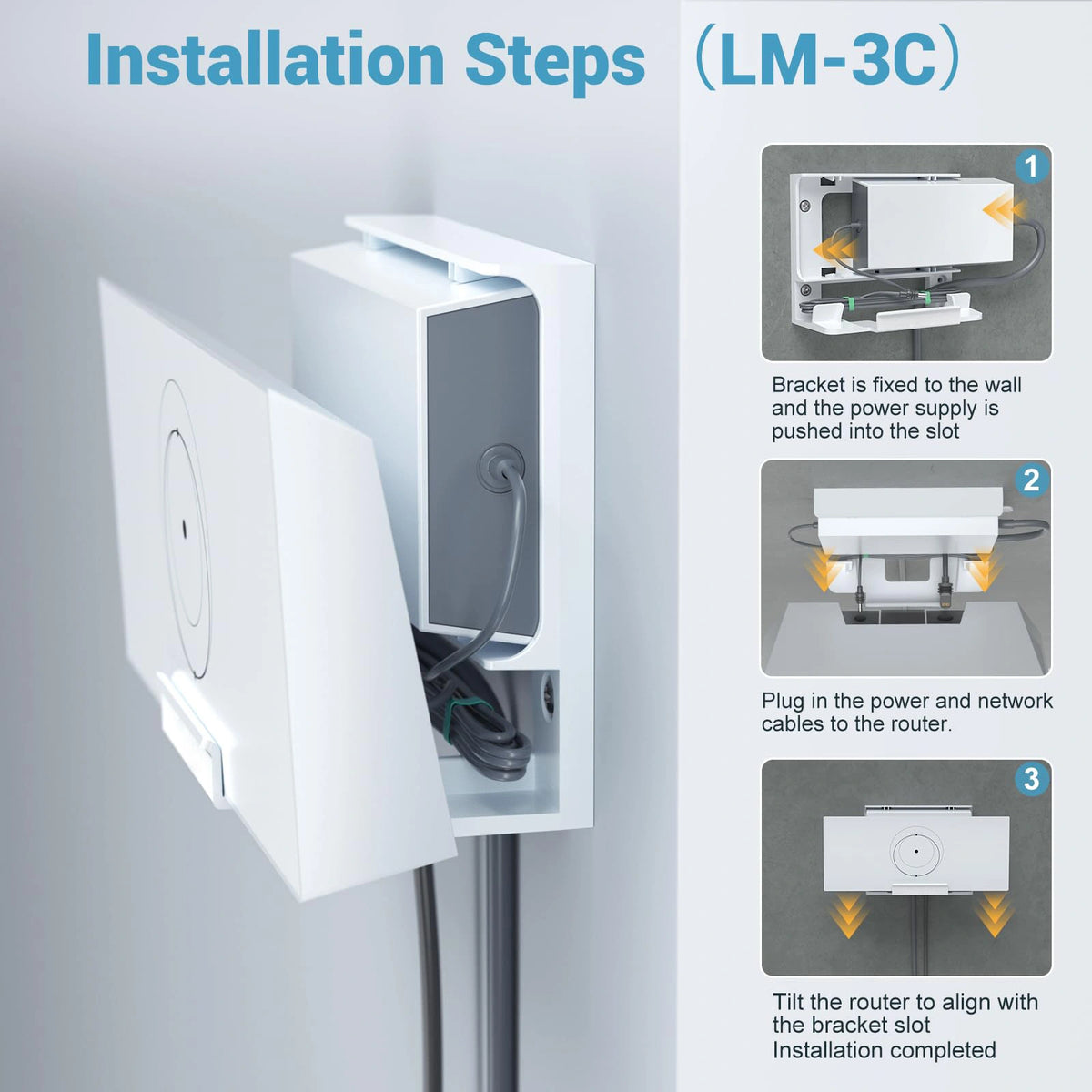 Starlink Gen 3 Router & Power Supply Wall Mount