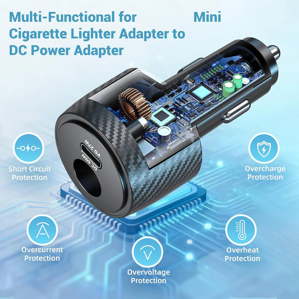 Starlink Mini 2-in-1 Car Charger Step-Up Converter